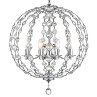 Esia 8 Light Chrome Chandelier