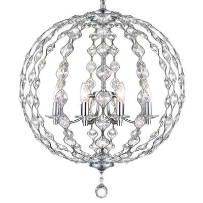 Esia 8 Light Chrome Chandelier
