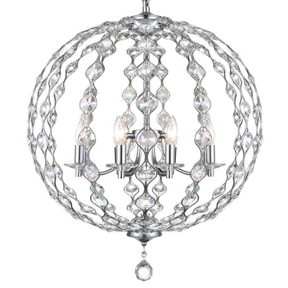 Esia 8 Light Chrome Chandelier