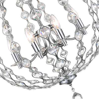 Esia 8 Light Chrome Chandelier