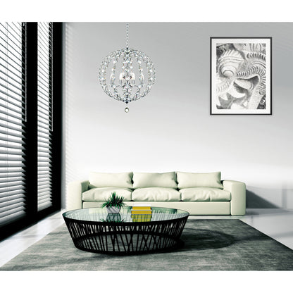 Esia 8 Light Chrome Chandelier