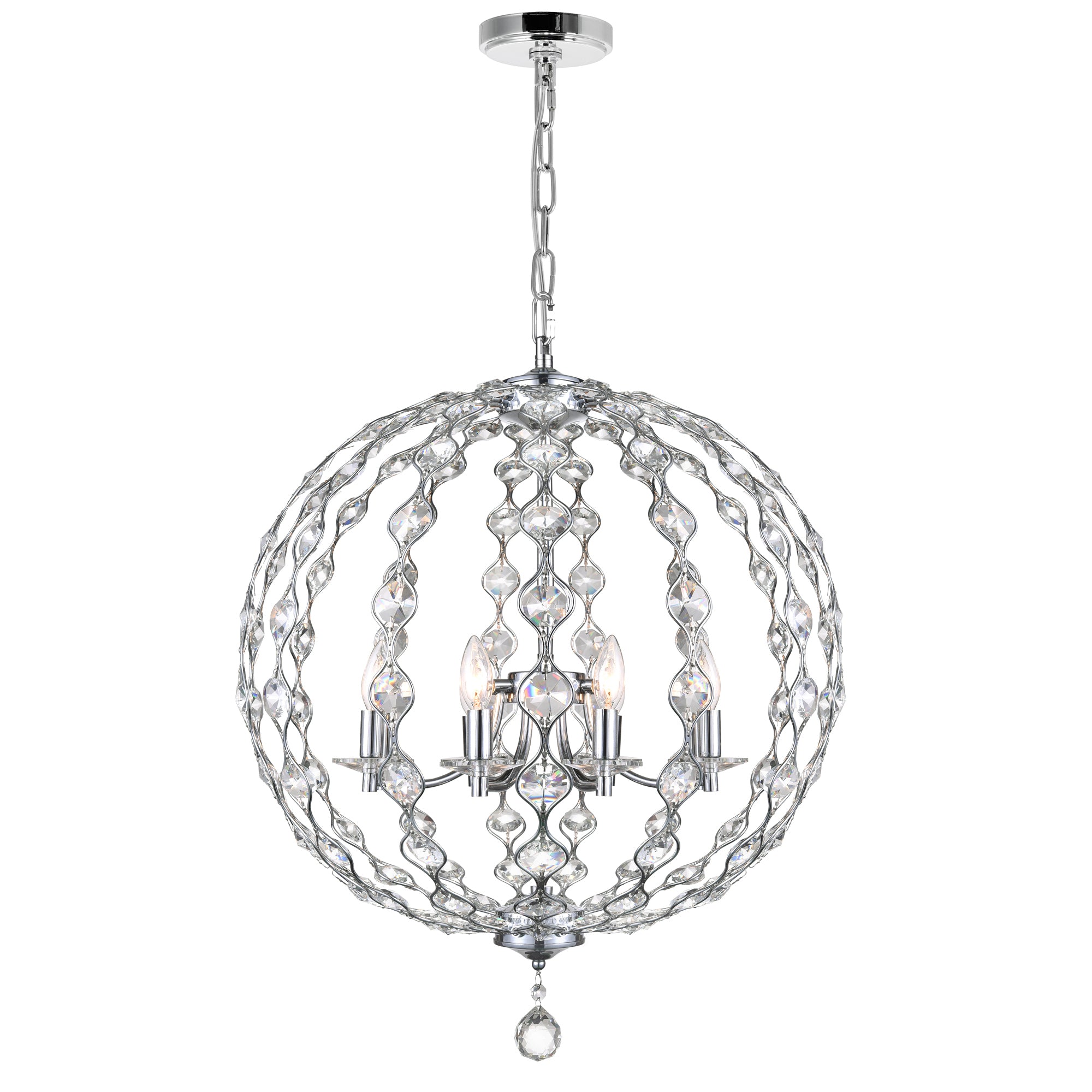 Esia 8 Light Chrome Chandelier