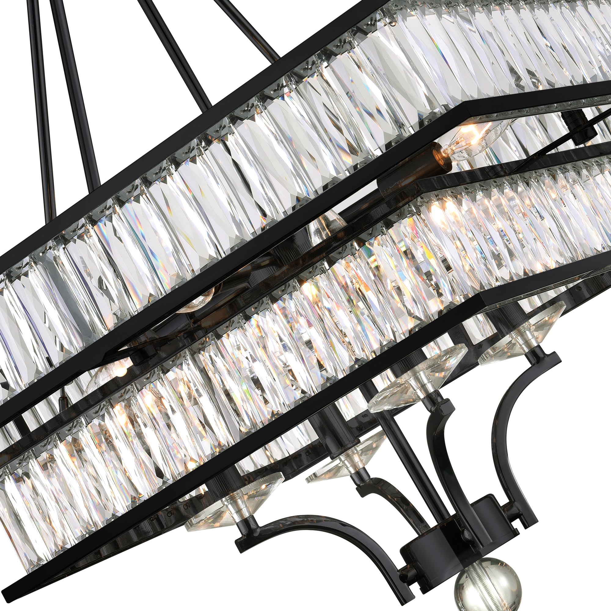 Shalia 8 Light Black Chandelier
