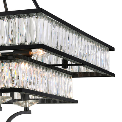Shalia 8 Light Black Chandelier