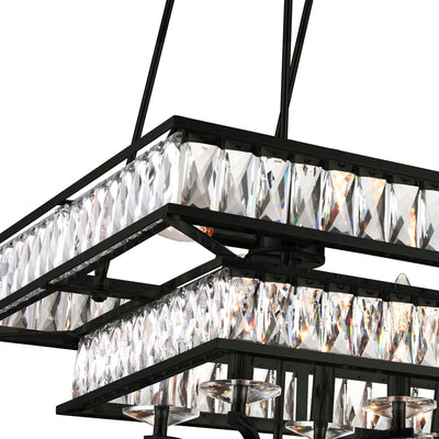 Shalia 20 Light Black Chandelier