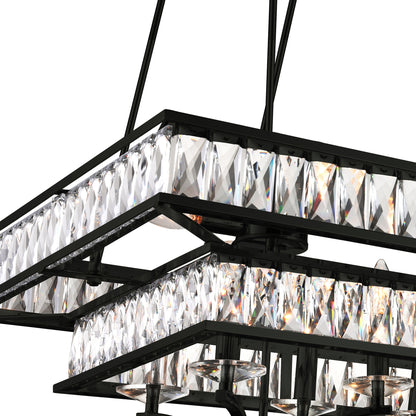 Shalia 20 Light Black Chandelier
