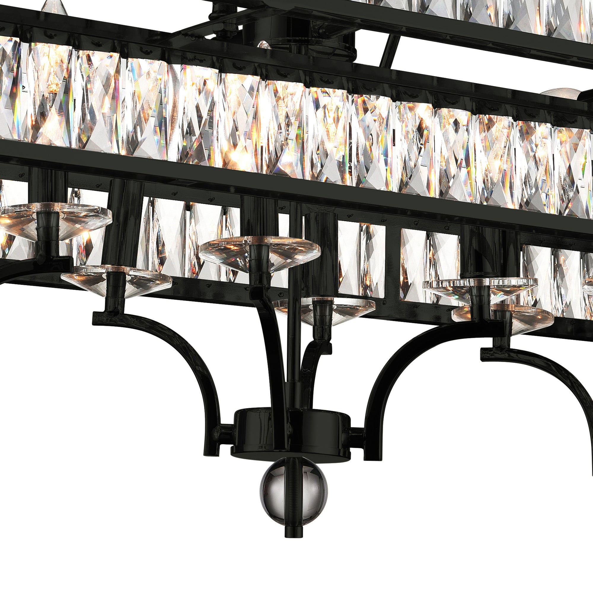 Shalia 20 Light Black Chandelier