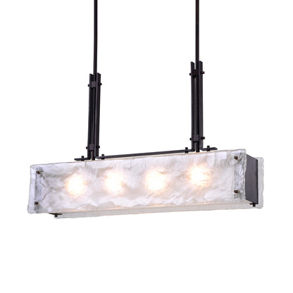 Assunta 4 Light Black Chandelier