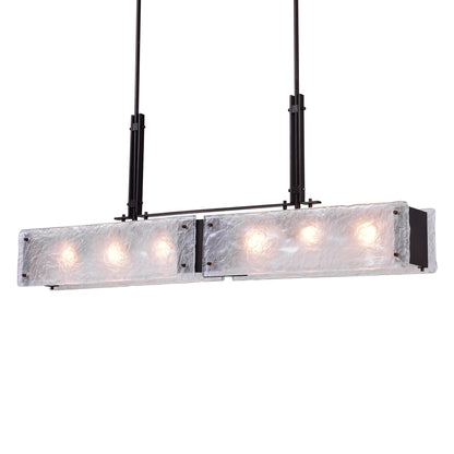 Assunta 6 Light Black Chandelier