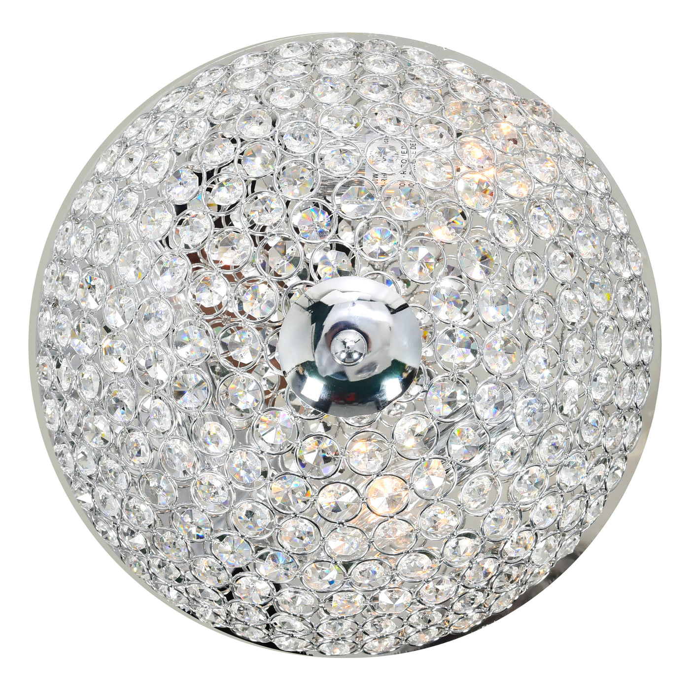 Globe 3 Light Chrome Flush Mount