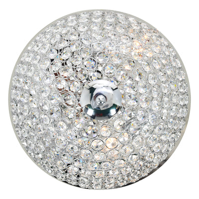 Globe 3 Light Chrome Flush Mount