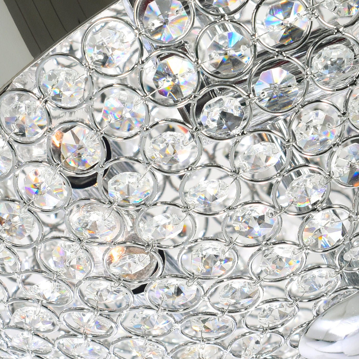 Globe 3 Light Chrome Flush Mount