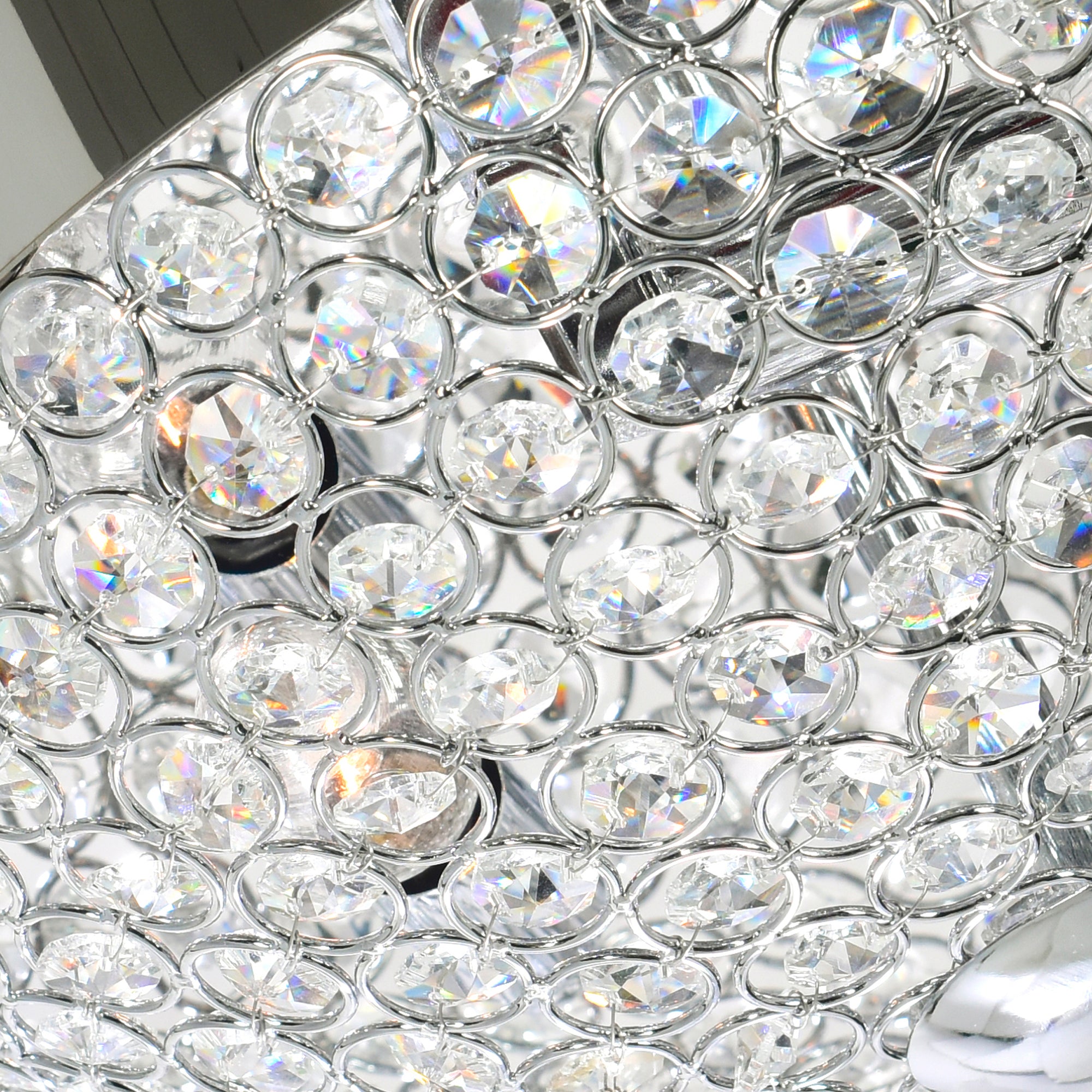 Globe 3 Light Chrome Flush Mount