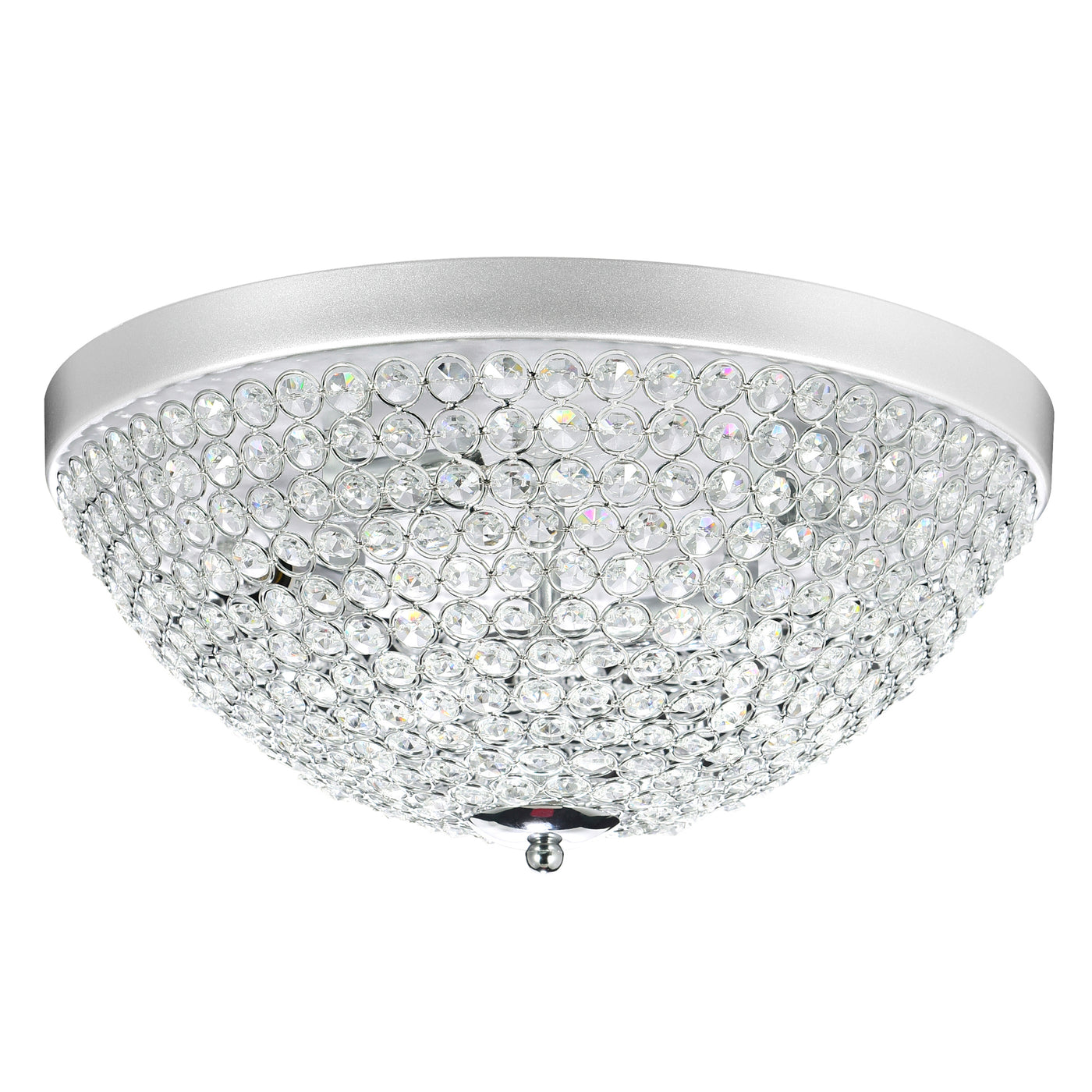 Globe 4 Light Chrome Flush Mount