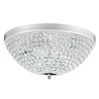 Globe 4 Light Chrome Flush Mount