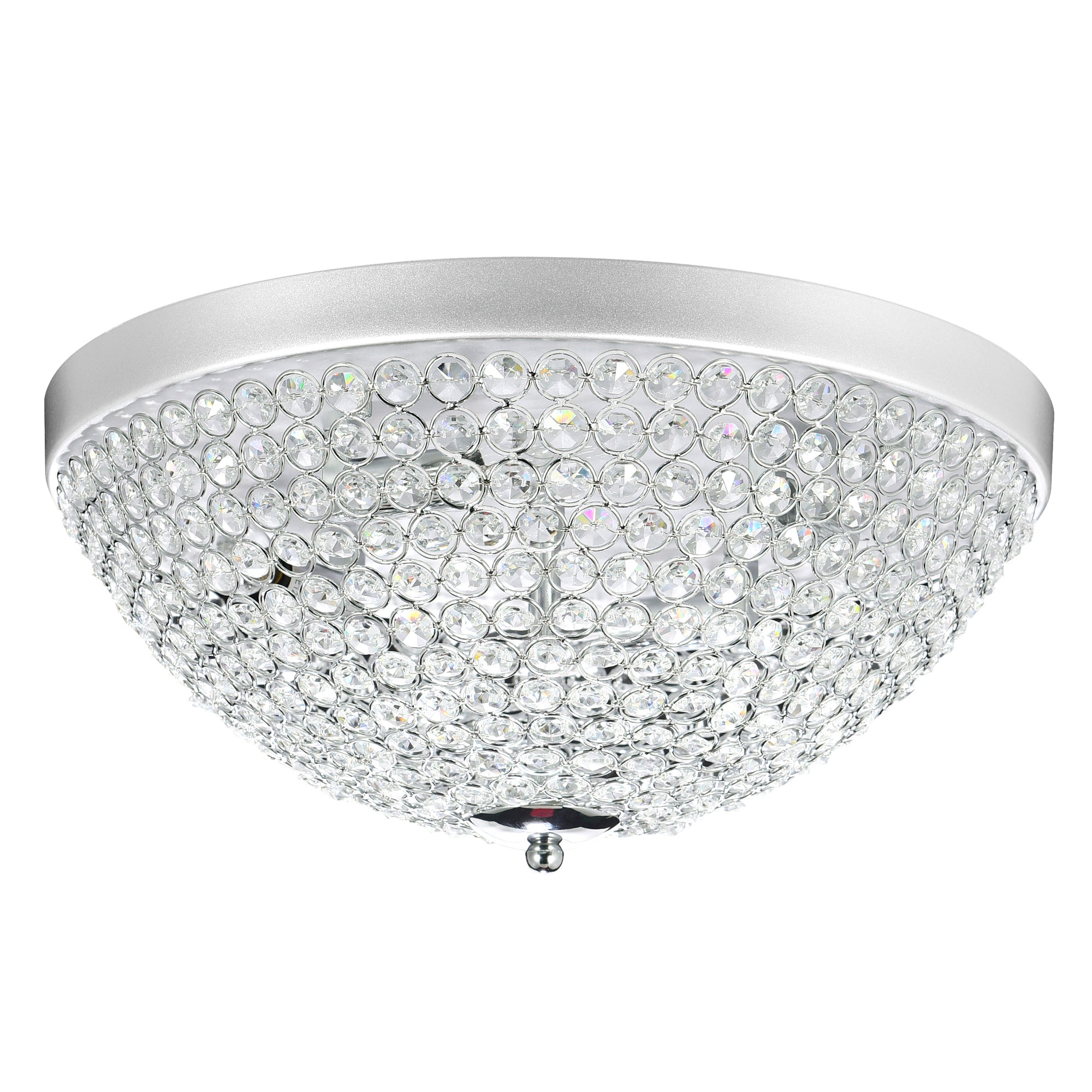 Globe 4 Light Chrome Flush Mount