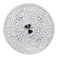 Globe 4 Light Chrome Flush Mount