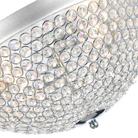 Globe 4 Light Chrome Flush Mount