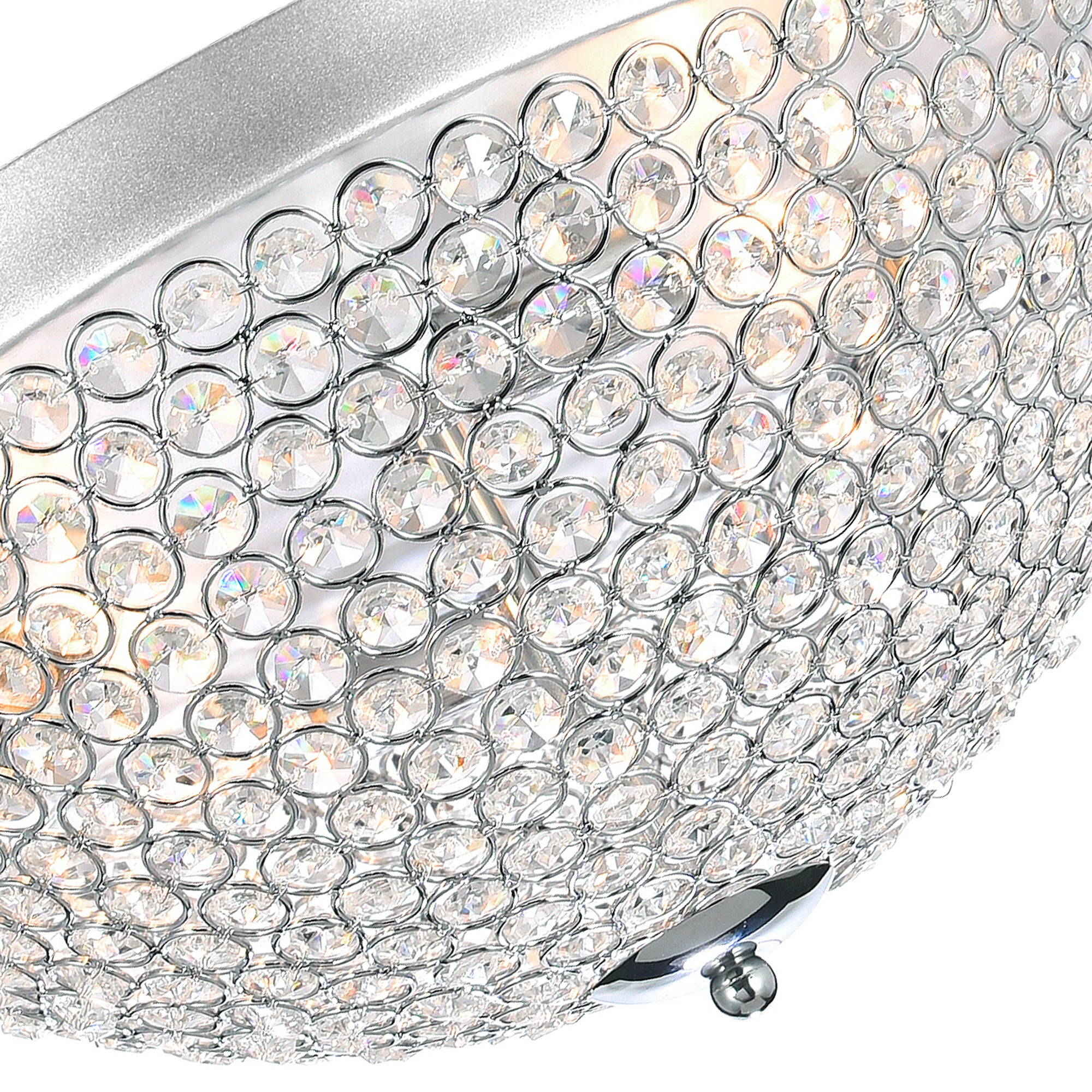 Globe 4 Light Chrome Flush Mount