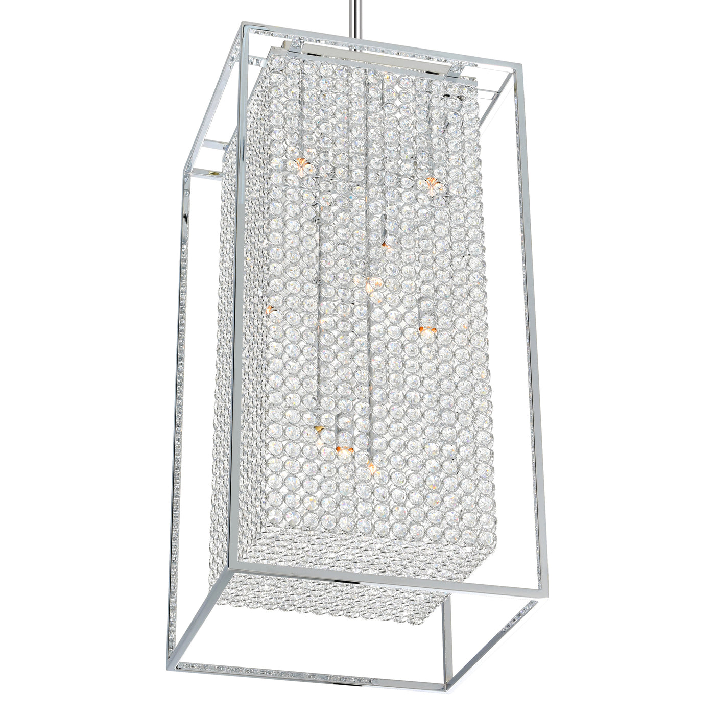 Cube 11 Light Chrome Chandelier