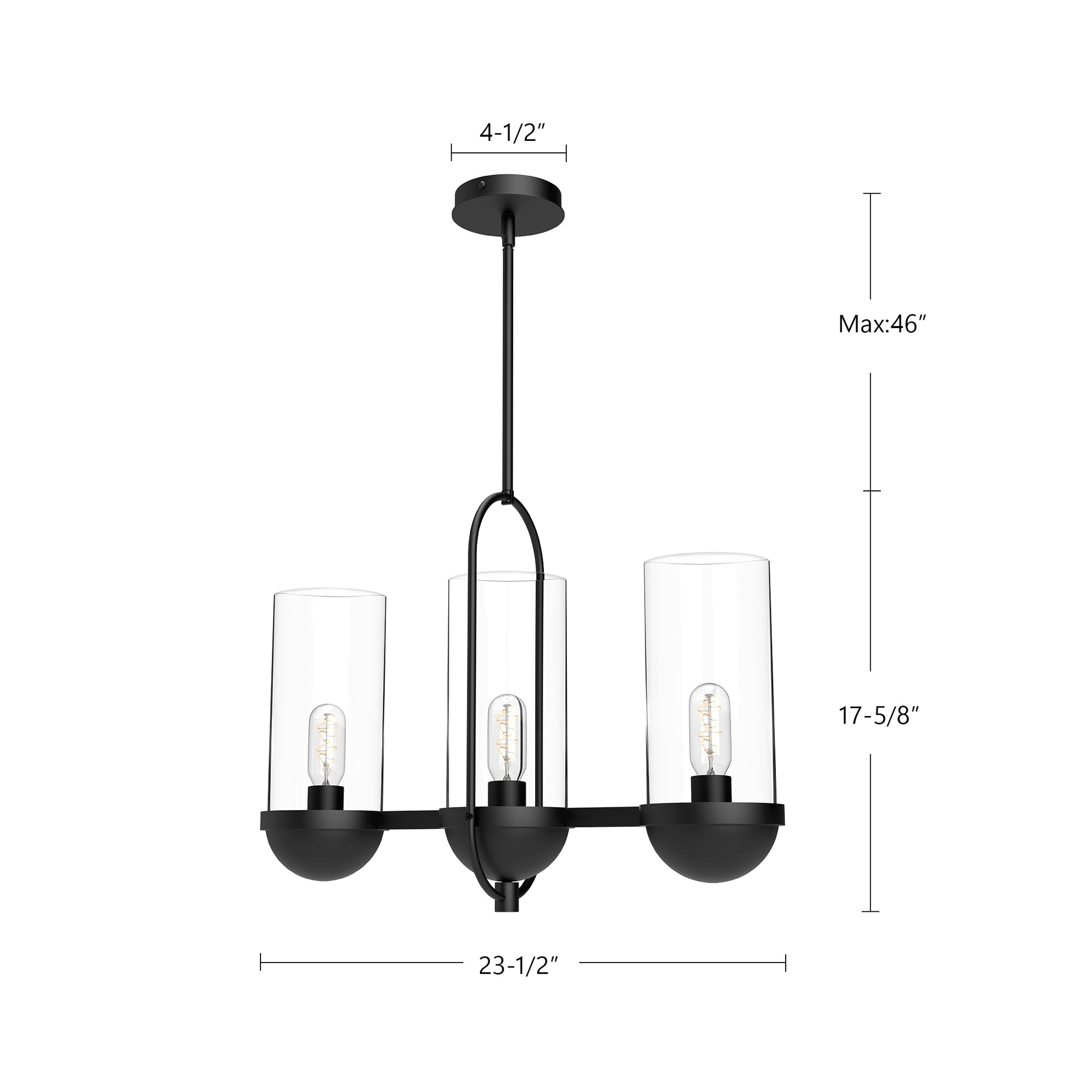 Cyrus 24-in Steel Linear Pendant