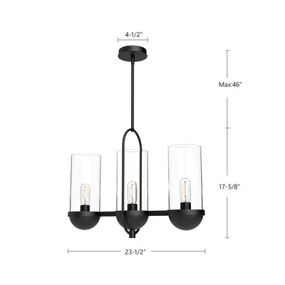 Cyrus 24-in Steel Linear Pendant