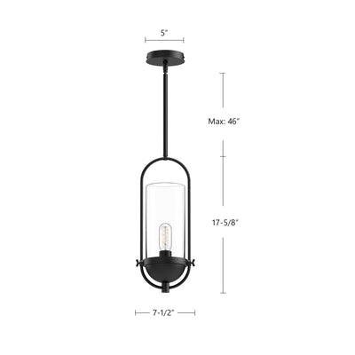 Cyrus 8-in Steel Pendant