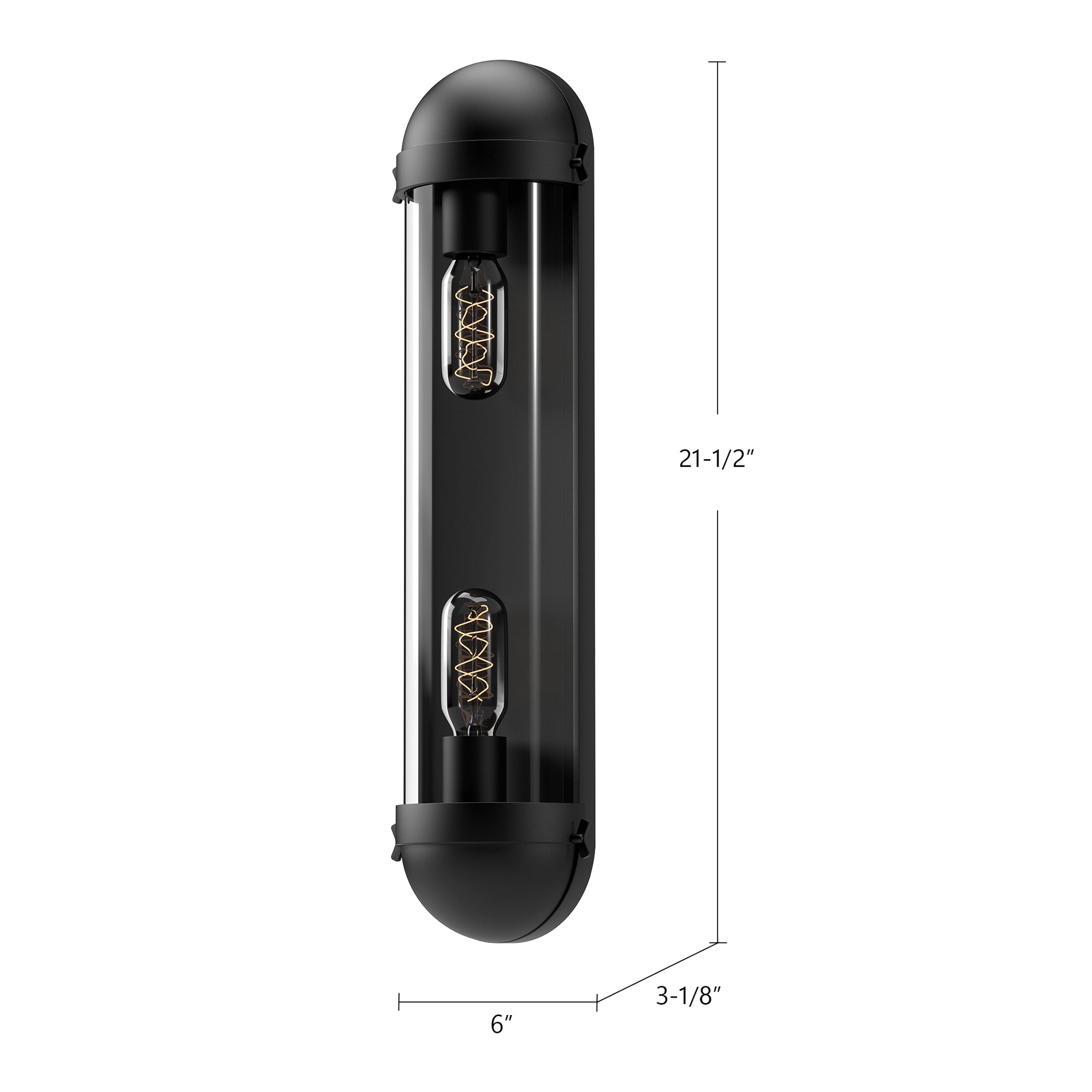 Cyrus 6-in Steel Vanity Light