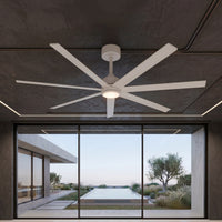 Atlanta 72 Inch White Fan with LED Light and Remote