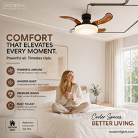 36 Inch Oil Rubbed Bronze Retractable Blade Ceiling Fan