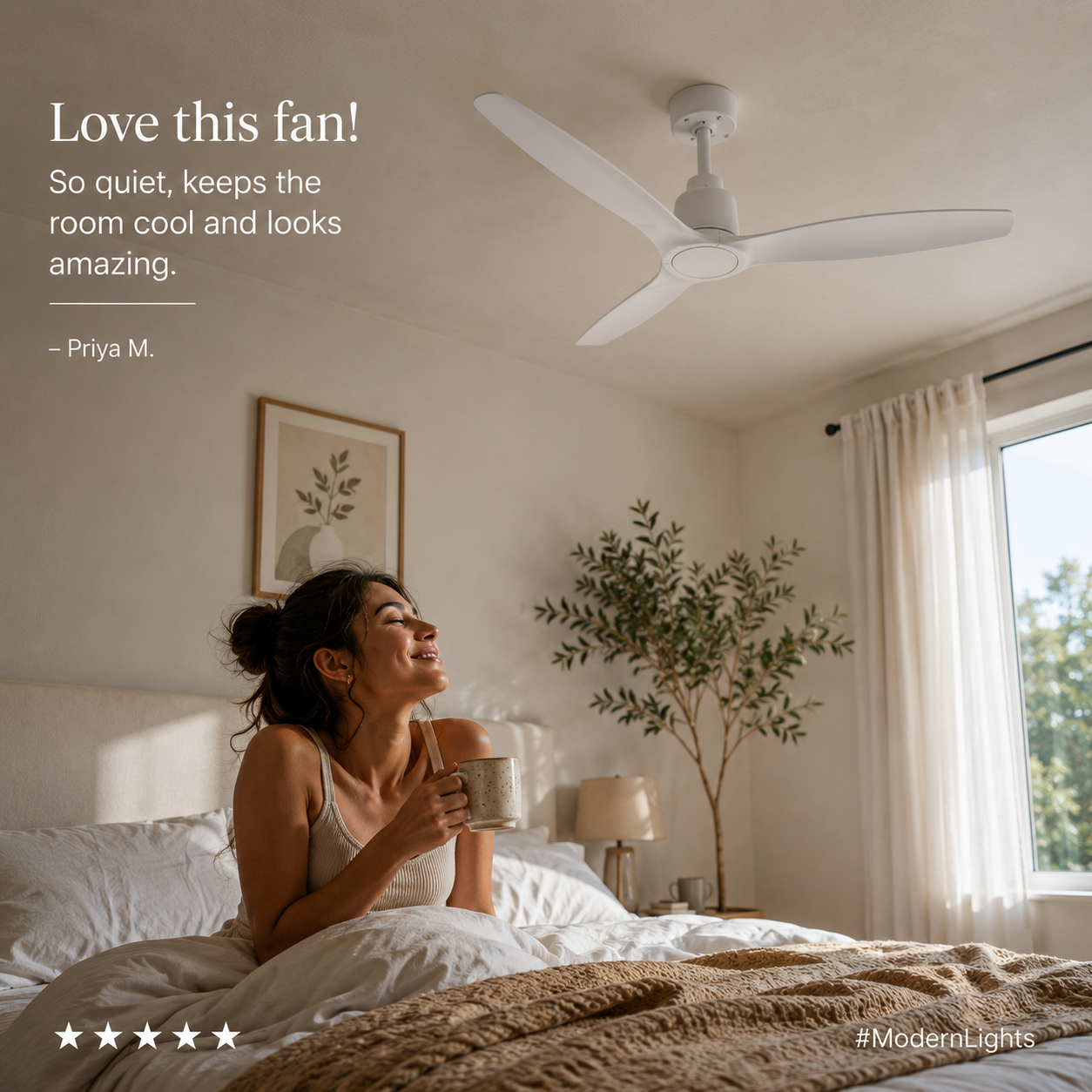 Viceroy 52 Inch White Fan with Remote