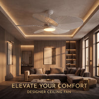 Bali 52 Inch White Fan with LED Light Antique White with Remote Included