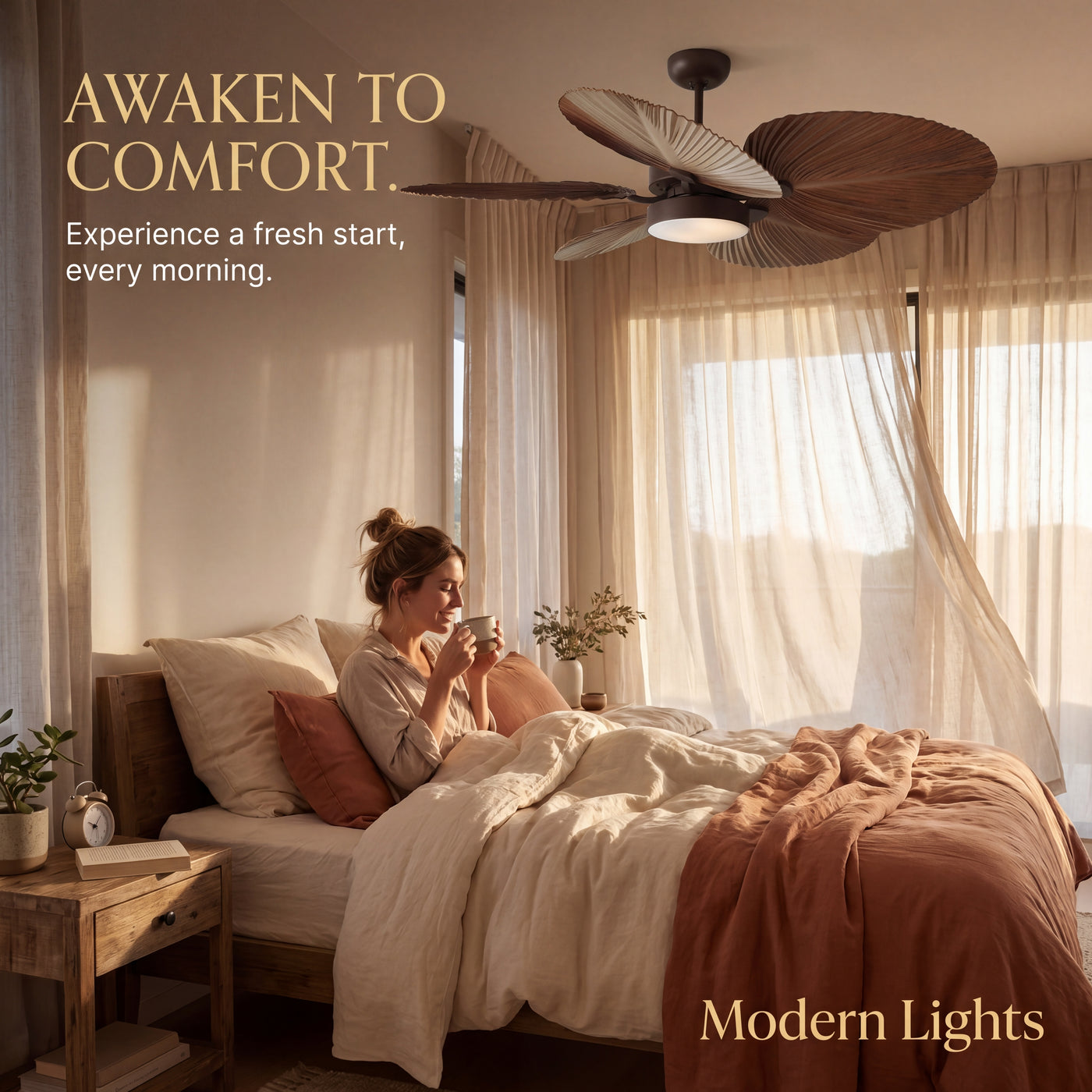 Bali 52 Inch Bronze Fan with LED Light and Remote Control