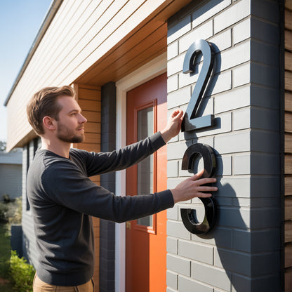 LED Backlit House Number Plaque – Customized Illuminated Address Marker