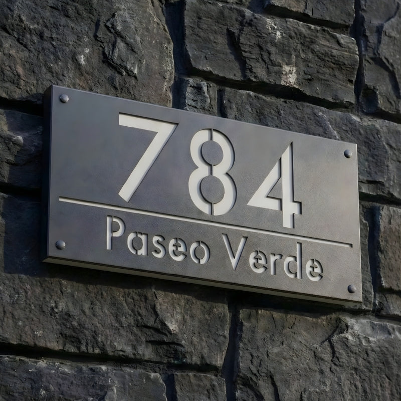 Custom LED Address Plaque