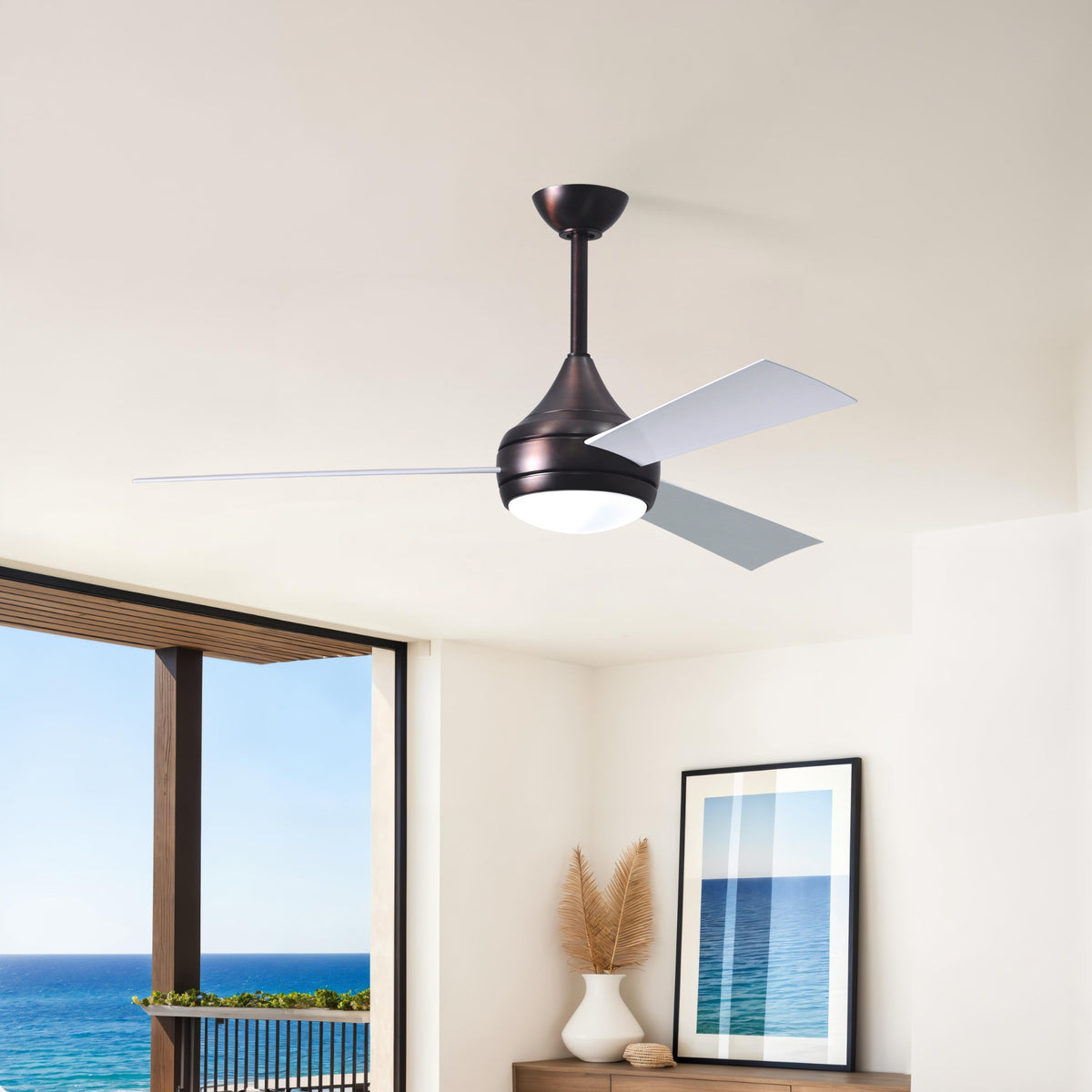 52-Inch Donaire 3-Blade Ceiling Fan with LED Light