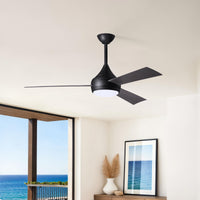 52-Inch Donaire 3-Blade Ceiling Fan with LED Light