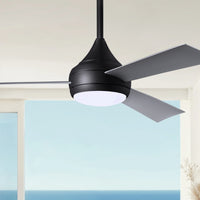 52-Inch Donaire 3-Blade Ceiling Fan with LED Light