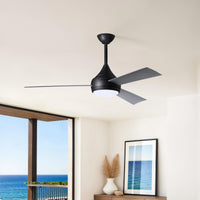 52-Inch Donaire 3-Blade Ceiling Fan with LED Light