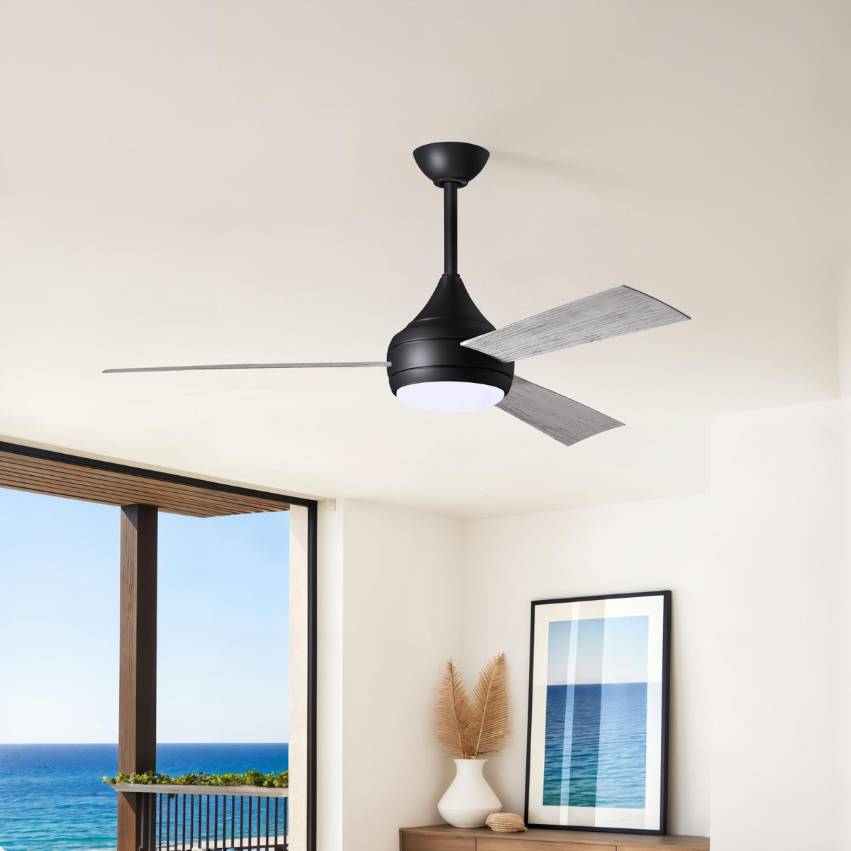 52-Inch Donaire 3-Blade Ceiling Fan with LED Light