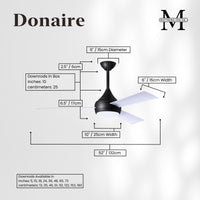 52-Inch Donaire 3-Blade Ceiling Fan with LED Light