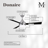 52-Inch Donaire 3-Blade Ceiling Fan with LED Light