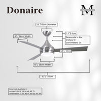 52-Inch Donaire 3-Blade Ceiling Fan with LED Light