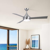52-Inch Donaire 3-Blade Ceiling Fan with LED Light