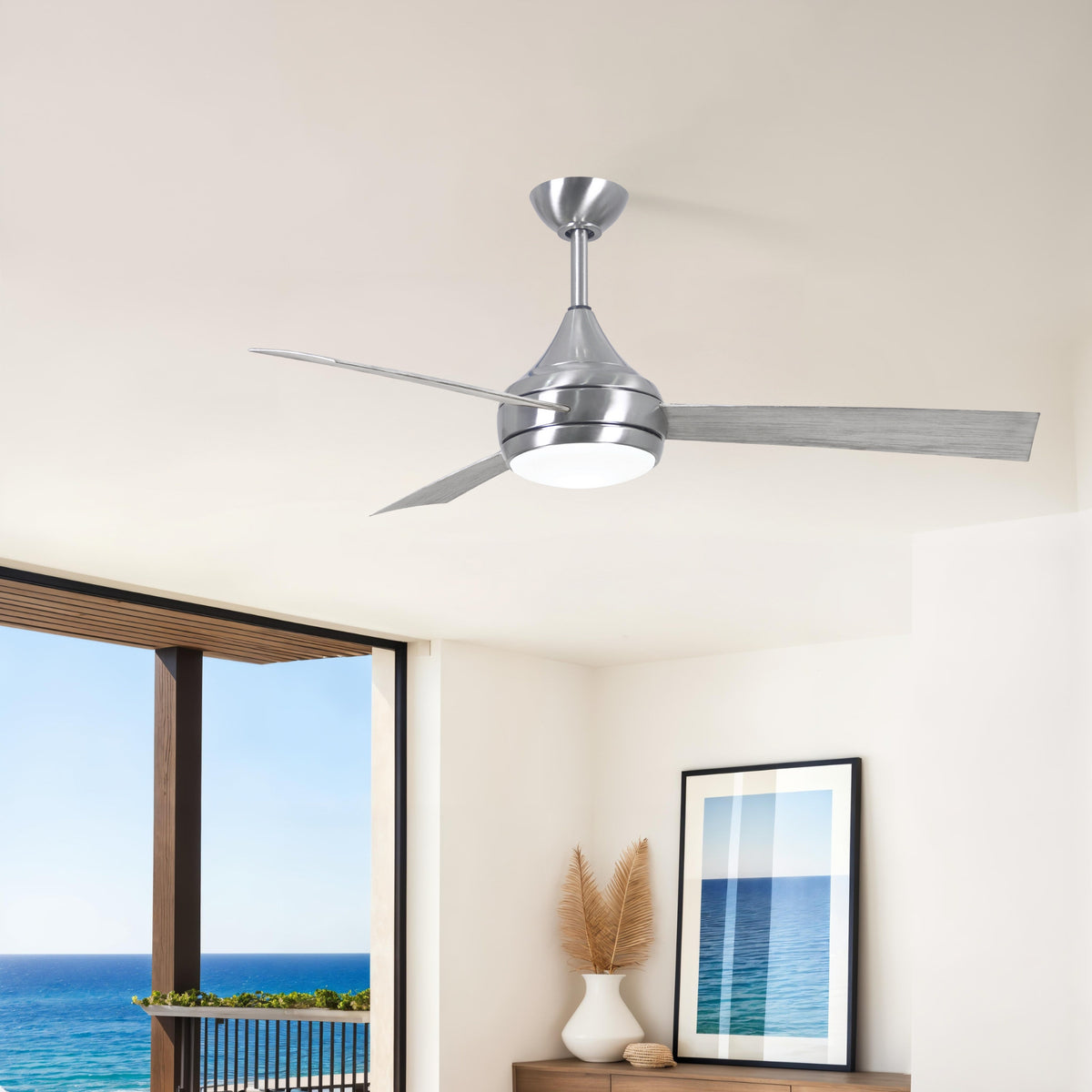 52-Inch Donaire 3-Blade Ceiling Fan with LED Light