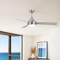 52-Inch Donaire 3-Blade Ceiling Fan with LED Light