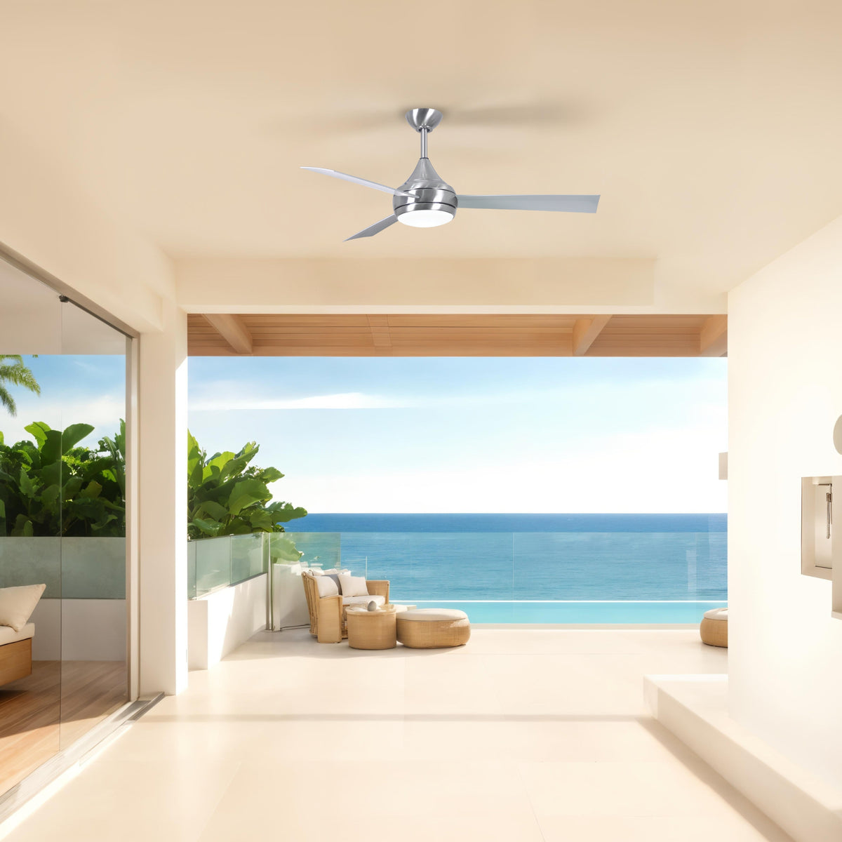 52-Inch Donaire 3-Blade Ceiling Fan with LED Light