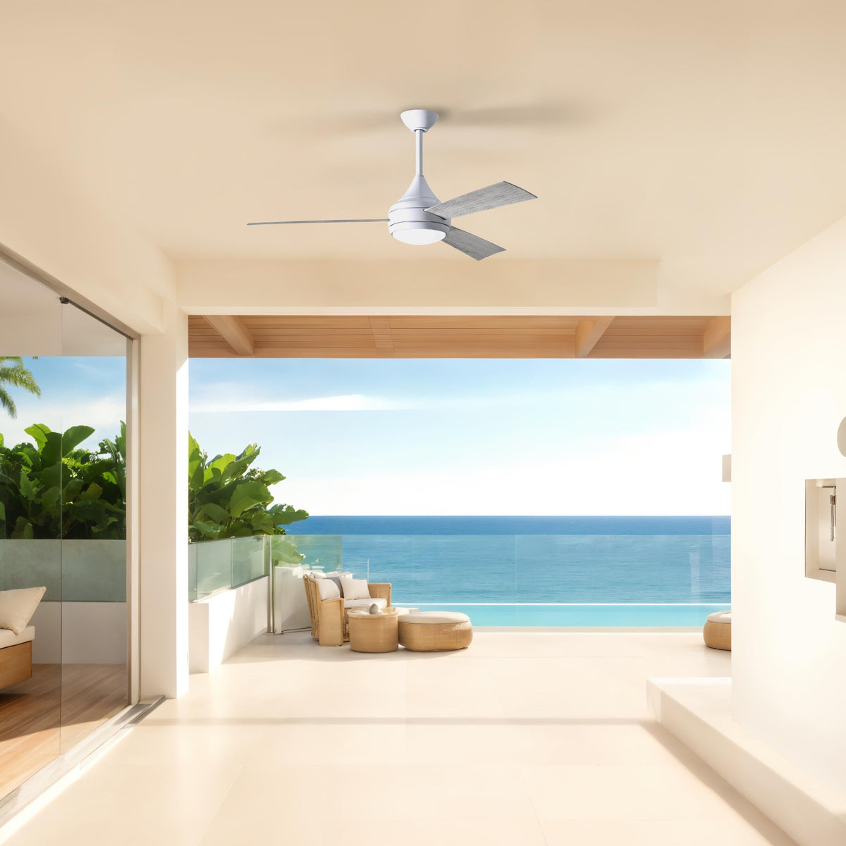 52-Inch Donaire 3-Blade Ceiling Fan with LED Light