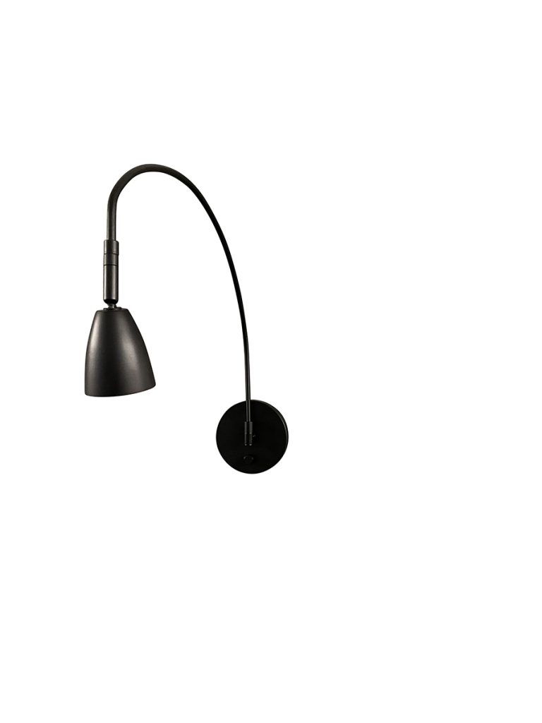5-inch Arch Black Direct Wire Picture Light