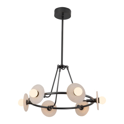 Dahlia 28-in Steel Chandelier